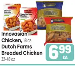 Tony’s Fresh Market Innovasian Chicken, 18 oz Dutch Farms Breaded Chicken 32-48 oz offer