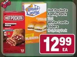 Tony’s Fresh Market Hot Pockets Family Pack 12 ct White Castle Sliders 16 ct, Party Pack offer