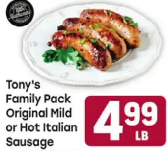 Tony’s Fresh Market Tony's Family Pack Original Mild or Hot Italian Sausage offer