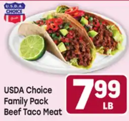 Tony’s Fresh Market USDA Choice Family Pack Beef Taco Meat offer