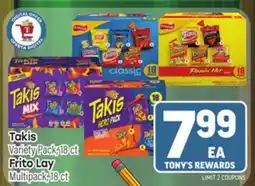 Tony’s Fresh Market Takis Variety Pack 18 ct Frito Lay Multipack 18 ct offer