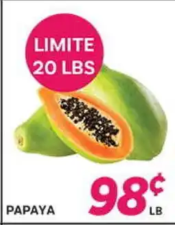 El Paso Grande PAPAYA offer