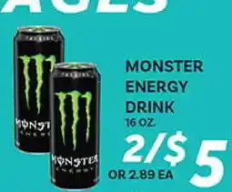 El Paso Grande MONSTER ENERGY DRINK offer
