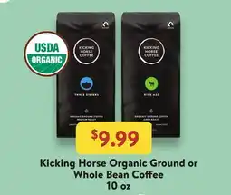 Fresh Thyme Kicking Horse Organic Ground or Whole Bean Coffee offer