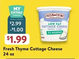 Fresh Thyme Fresh Thyme Cottage Cheese offer