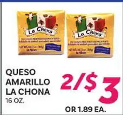 El Paso Grande QUESO AMARILLO LA CHONA offer