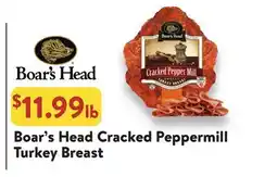 Fresh Thyme Boar's Head Cracked Peppermill Turkey Breast offer