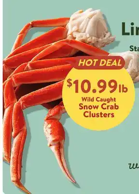 Fresh Thyme Wild Caught Snow Crab Clusters offer
