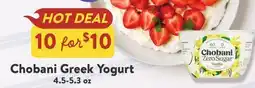 Fresh Thyme Chobani Greek Yogurt offer