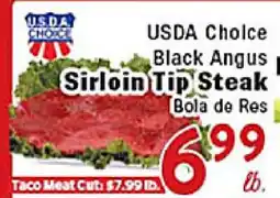 Rio Valley Market USDA Choice Black Angus Sirloin Tip Steak offer