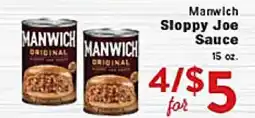 Rio Valley Market Manwich Sloppy Joe Sauce offer