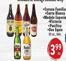 Rio Valley Market Corona Familiar • Carta Blanca • Modelo Especial • Victoria • Pacifico • Dos Equis offer