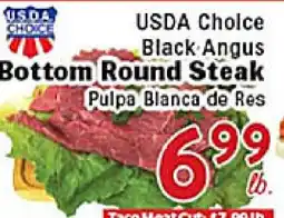 Rio Valley Market USDA Choice Black Angus Bottom Round Steak offer