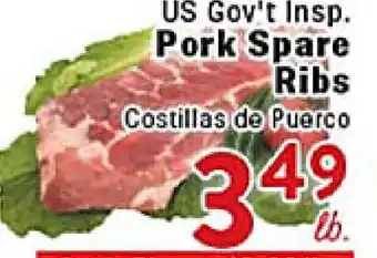 Rio Valley Market US Gov't Insp. Pork Spare Ribs offer