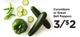 Food 4 Less Cucumbers or Green Bell Peppers offer