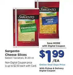 Mariano's Sargento Cheese Slices offer
