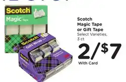 Mariano's Scotch Magic Tape or Gift Wrap Tape offer