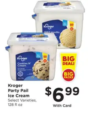 Mariano's Kroger Party Pail Ice Cream offer