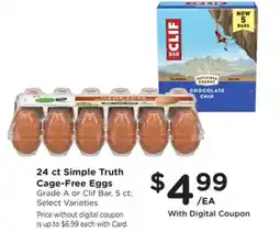 Mariano's 24 ct Simple Truth Cage-Free Eggs offer