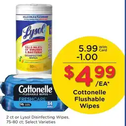 Mariano's Cottonelle Flushable Wipes offer