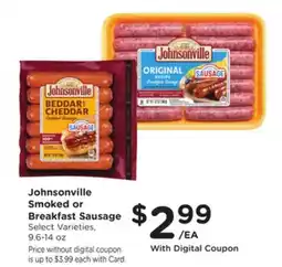 Mariano's Johnsonville Smoked or Breakfast Sausage offer