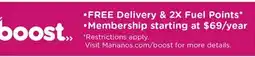 Mariano's FREE Delivery & 2X Fuel Points offer