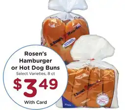 Mariano's Rosen's Hamburger or Hot Dog Buns offer