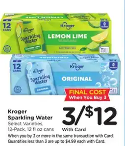 Mariano's Kroger Sparkling Water offer