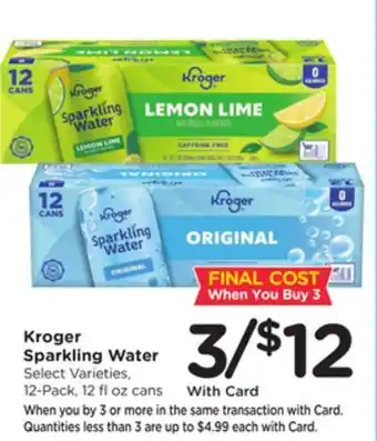 Mariano's Kroger Sparkling Water offer