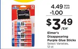 Mariano's Elmer's Disappearing Purple Glue Sticks offer