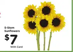 Mariano's 5-Stem Sunflowers offer