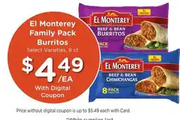 Mariano's El Monterey Family Pack Burritos offer