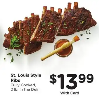 Mariano's St. Louis Style Ribs offer