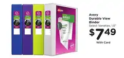 Mariano's Avery Durable View Binder offer