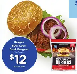 Mariano's Kroger 80% Lean Beef Burgers offer