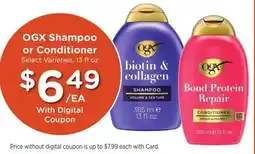 Mariano's OGX Shampoo or Conditioner offer