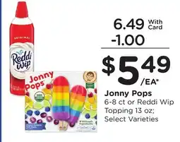 Mariano's Jonny Pops offer
