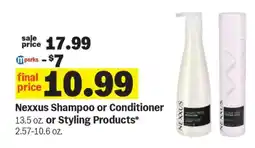 Meijer Nexxus Shampoo or Conditioner offer