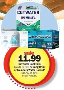 Meijer Cutwater Cocktails offer