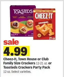 Meijer Cheez-It, Town House, or Club Family Size Crackers offer