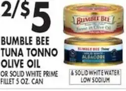 Pioneer Supermarkets Bumble bee tuna tonno olive oil offer