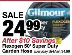 Bi-Mart Gilmour Flexogen 50' Super Duty Garden Hose offer