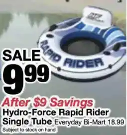 Bi-Mart Hydro-Force Rapid Rider offer