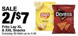 Bi-Mart Frito Lay XL & XXL Snacks offer