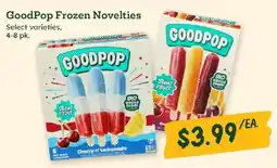 Sprouts Farmers Market Goodpop frozen novelties offer