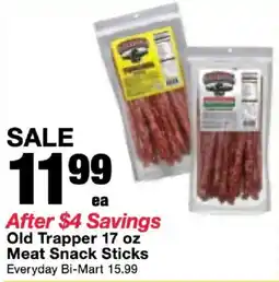 Bi-Mart Old Trapper Meat Snack Sticks offer