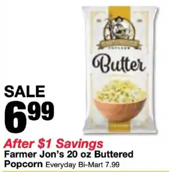 Bi-Mart Farmer Jon's Buttered Popcorn offer