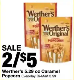 Bi-Mart Werther's caramel popcorn offer