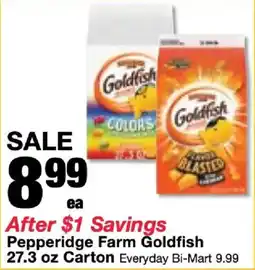 Bi-Mart Pepperidge Farm Goldfish offer
