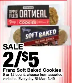 Bi-Mart Franz Soft Baked Cookies offer